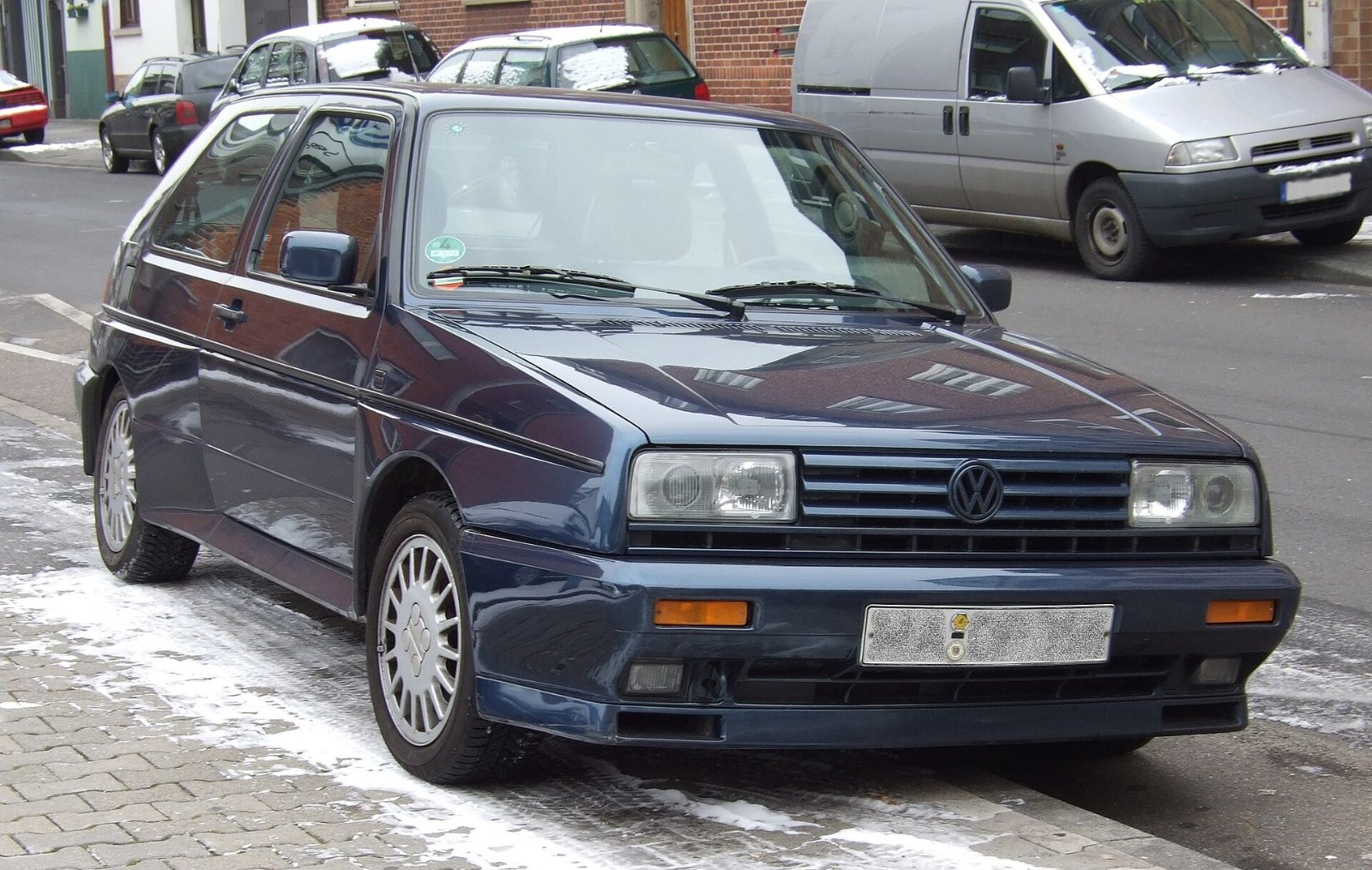 VW Rallye Golf mit Kotfl&uuml;gelverbreiterungen