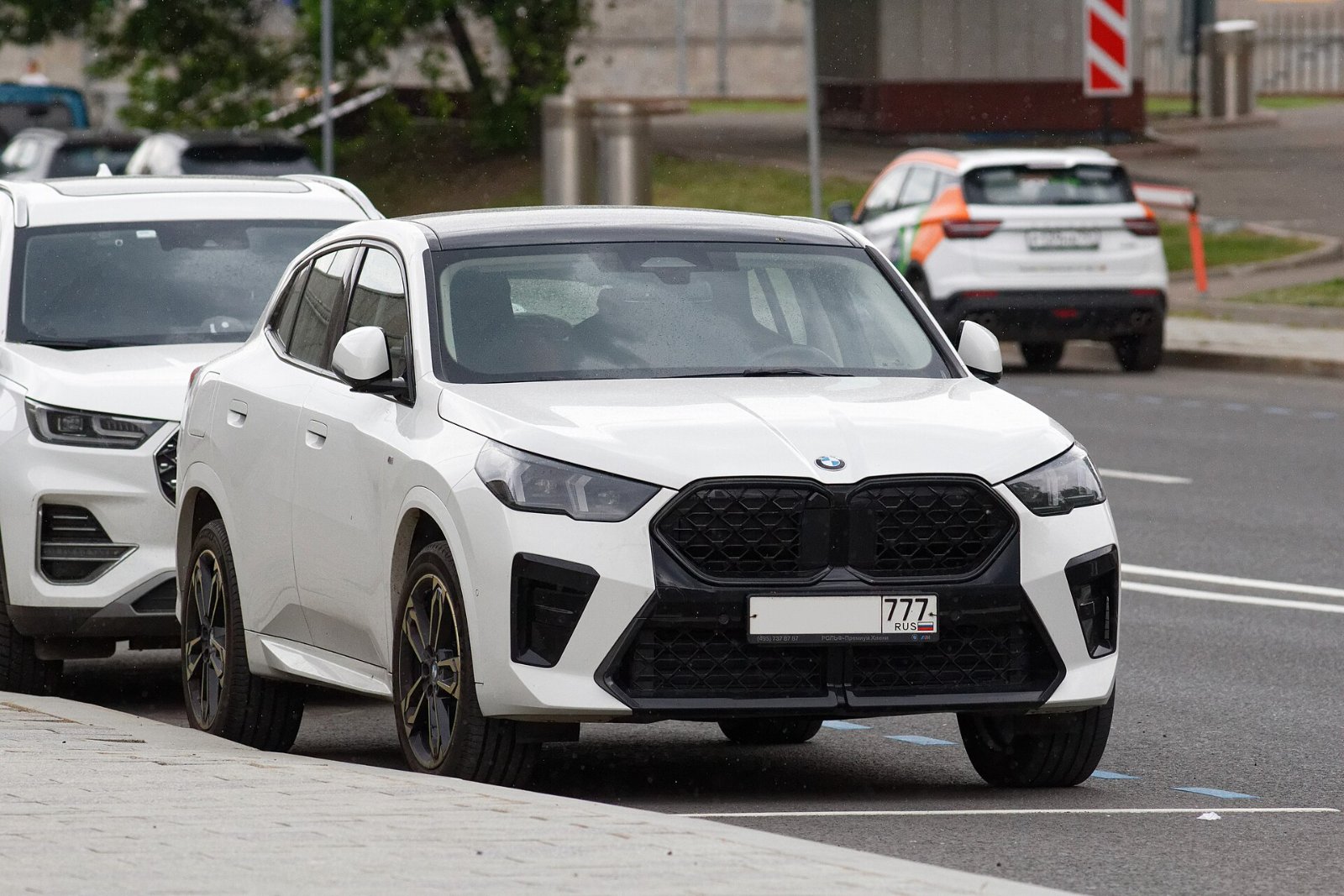 BMW X2 in der Frontansicht mit umgedrehter Niere